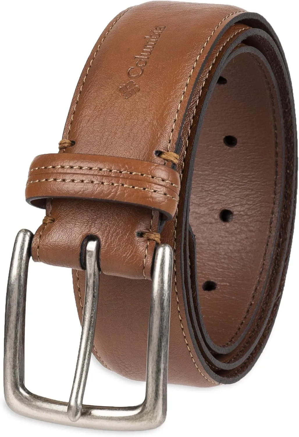 Columbia Men’s Trinity Logo Everyday Casual Dress Belt, Regular and Big and Tall Sizing