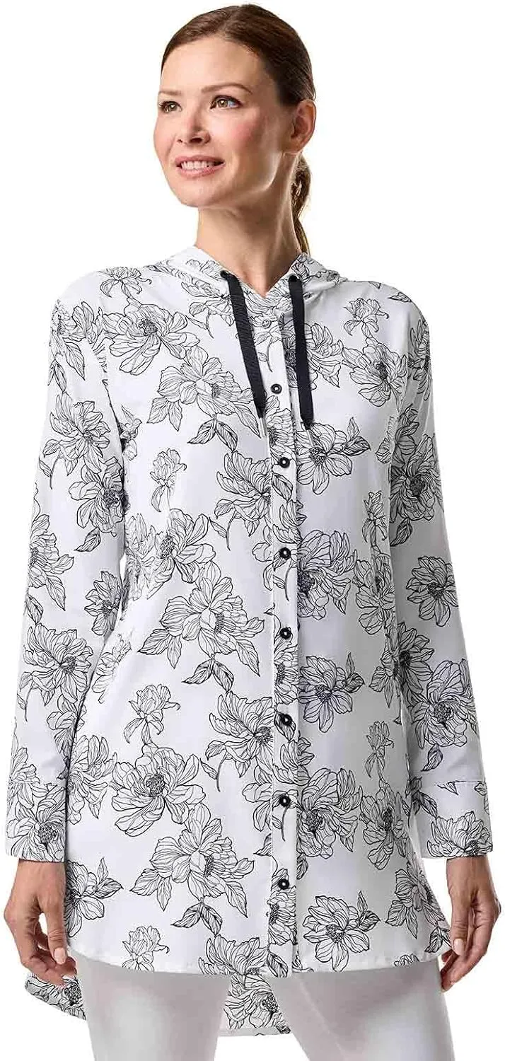Coolibar UPF 50  Women's Palma Aire Beach Shirt - Sun Protective