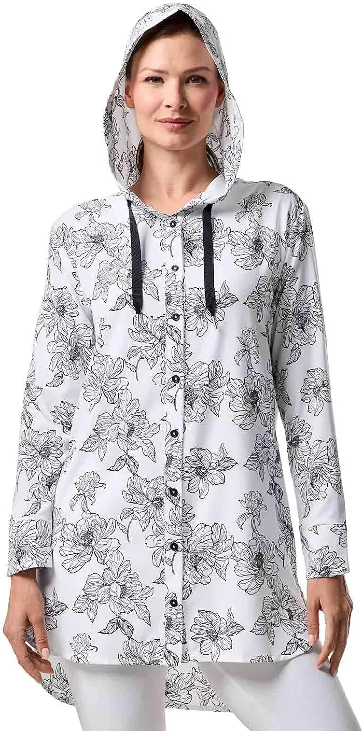 Coolibar UPF 50  Women's Palma Aire Beach Shirt - Sun Protective