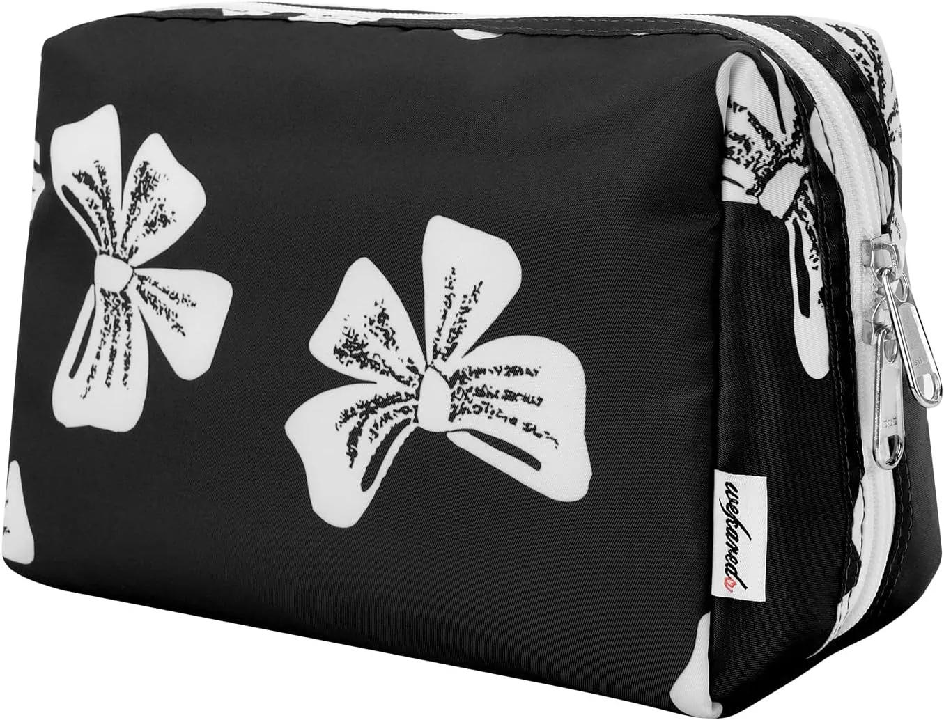 Cosmetic Bag for Women Reliable Makeup Bag Roomy and Portable, Versatile Purse Travel Toiletry Bag, Accessories Organizer Storage SBS Zipper Pouch for Women Girls and Moms Gifts (Black)