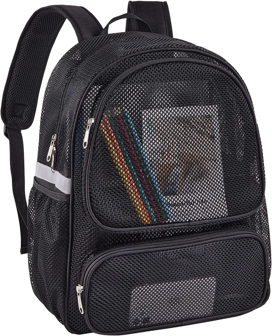 COVAX Mesh Backpack for Adults, Mesh School Bookbag Girls Boys, Semi-transparent net Back Pack for Gym, Work, Sports, Travel