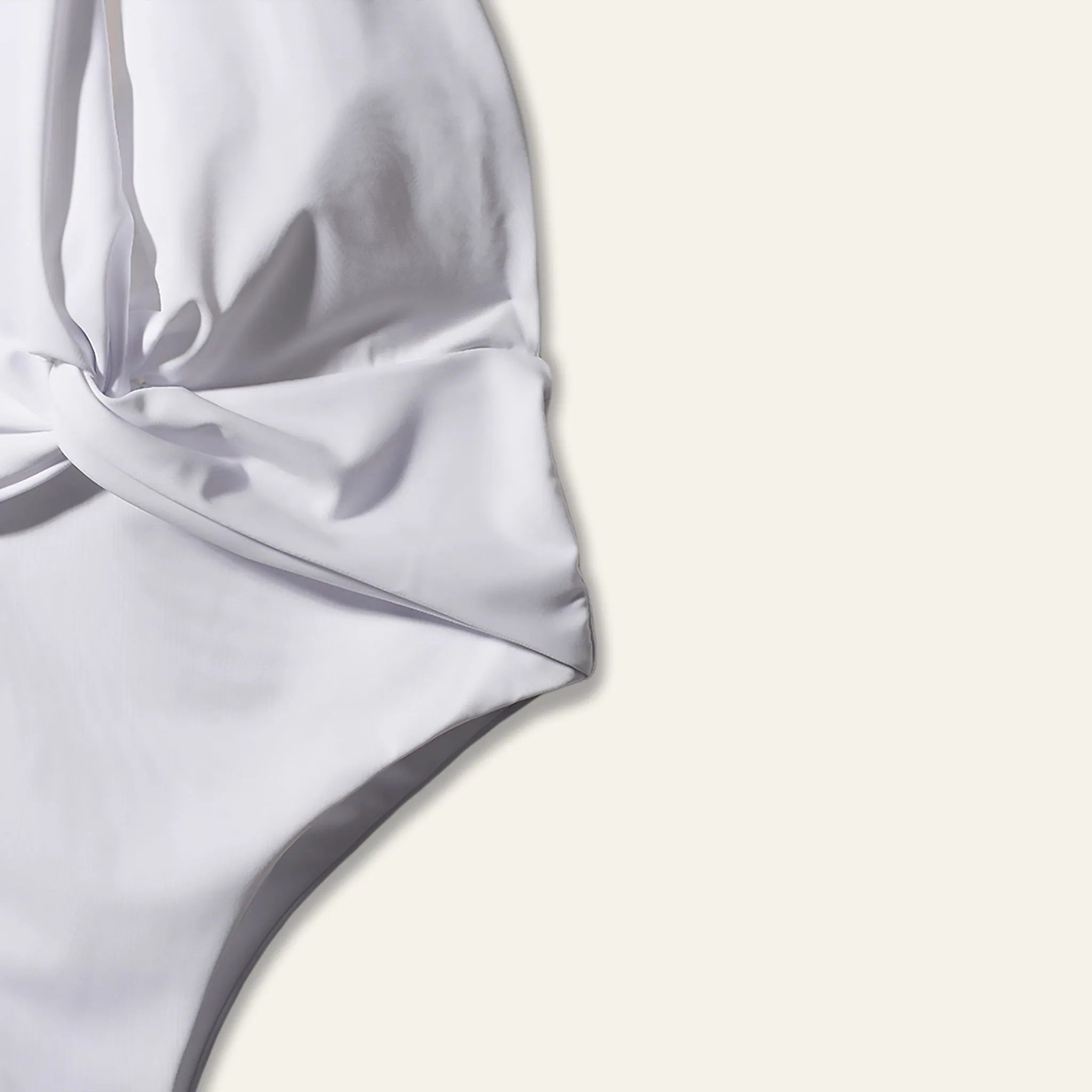 Criss Crossed One Piece White