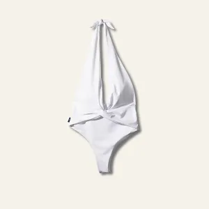 Criss Crossed One Piece White