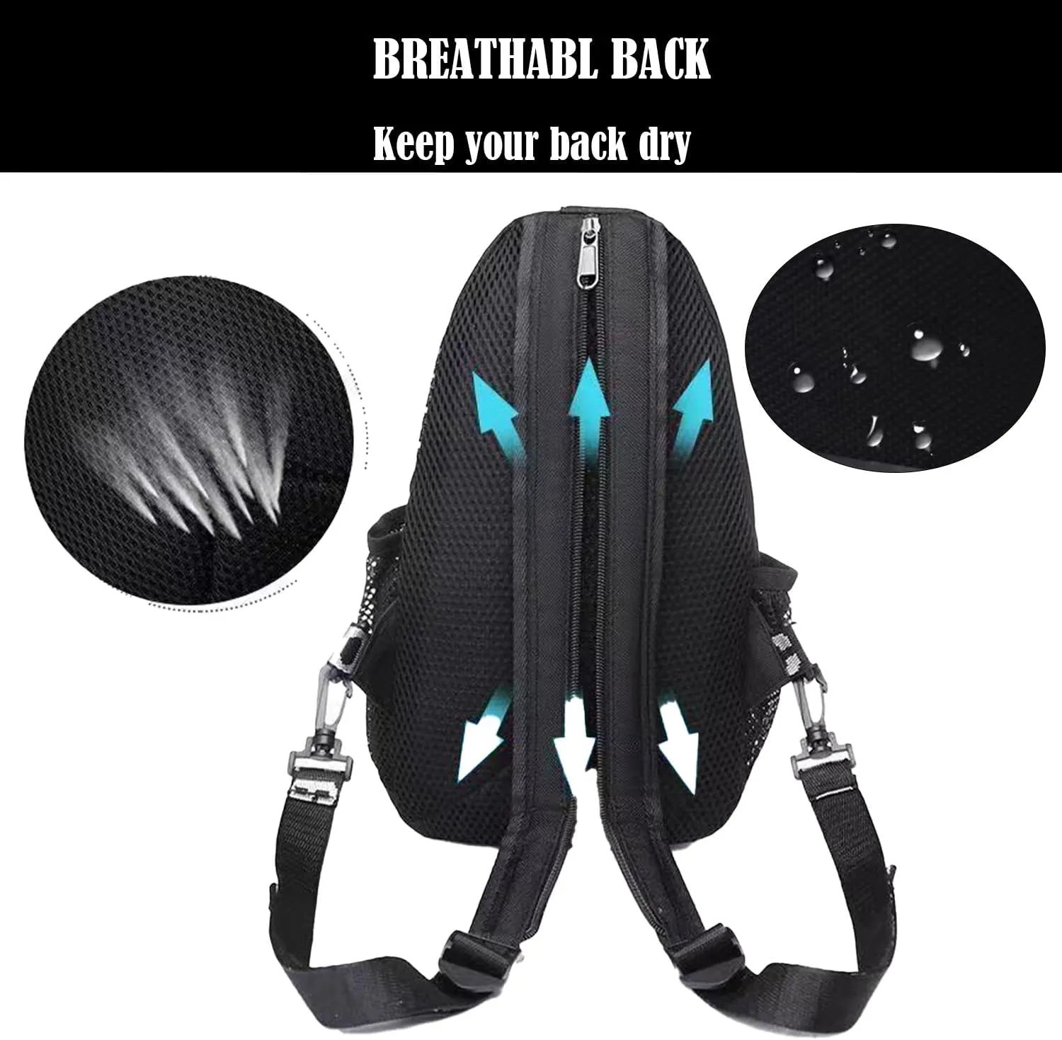 Cross Body Bag Sling Backpack Bag,Crossbody Bag Chest Bag with Belt Waist Pack for Women Man