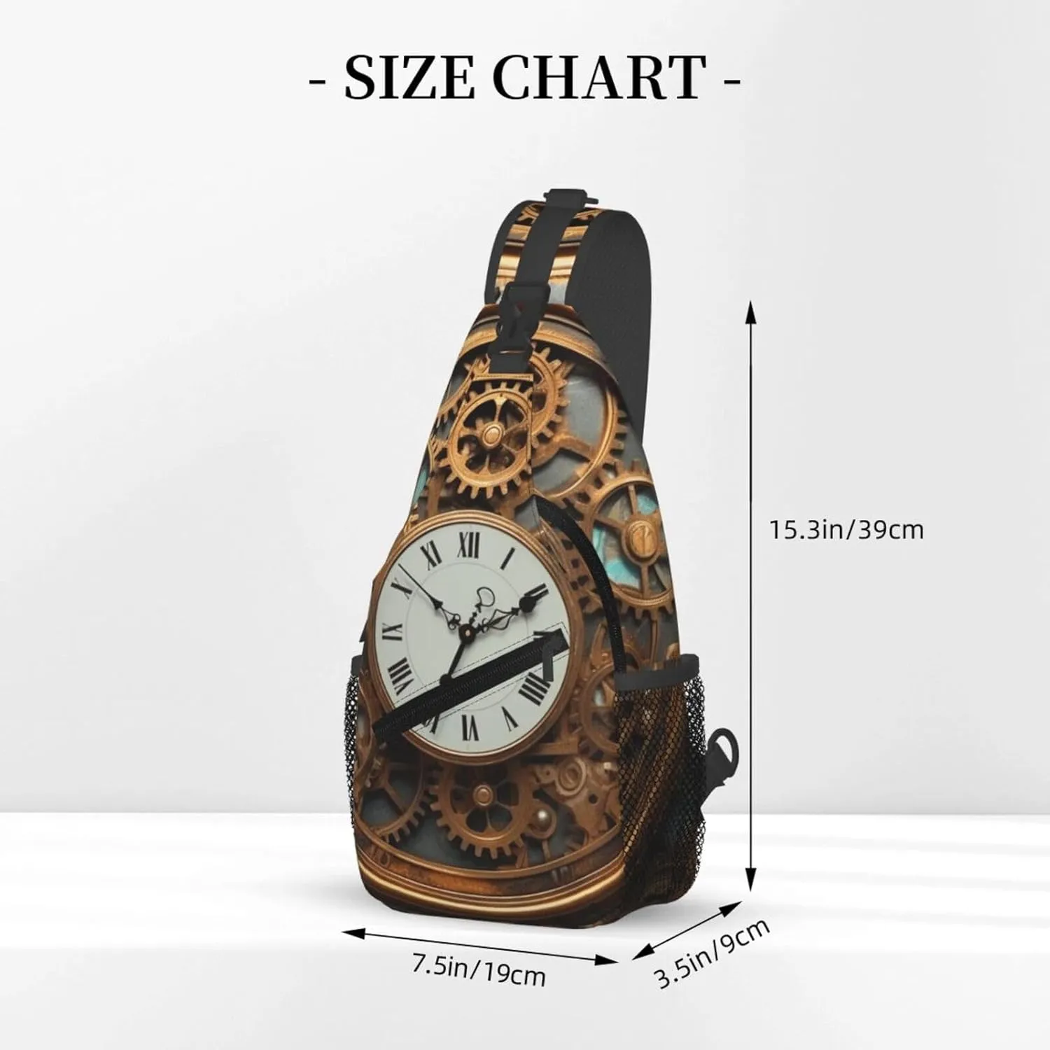 Cross Chest Bag Diagonally Sling Backpack Crossbody Shoulder Bag Seals on ice Sling Bag Travel Hiking Daypack