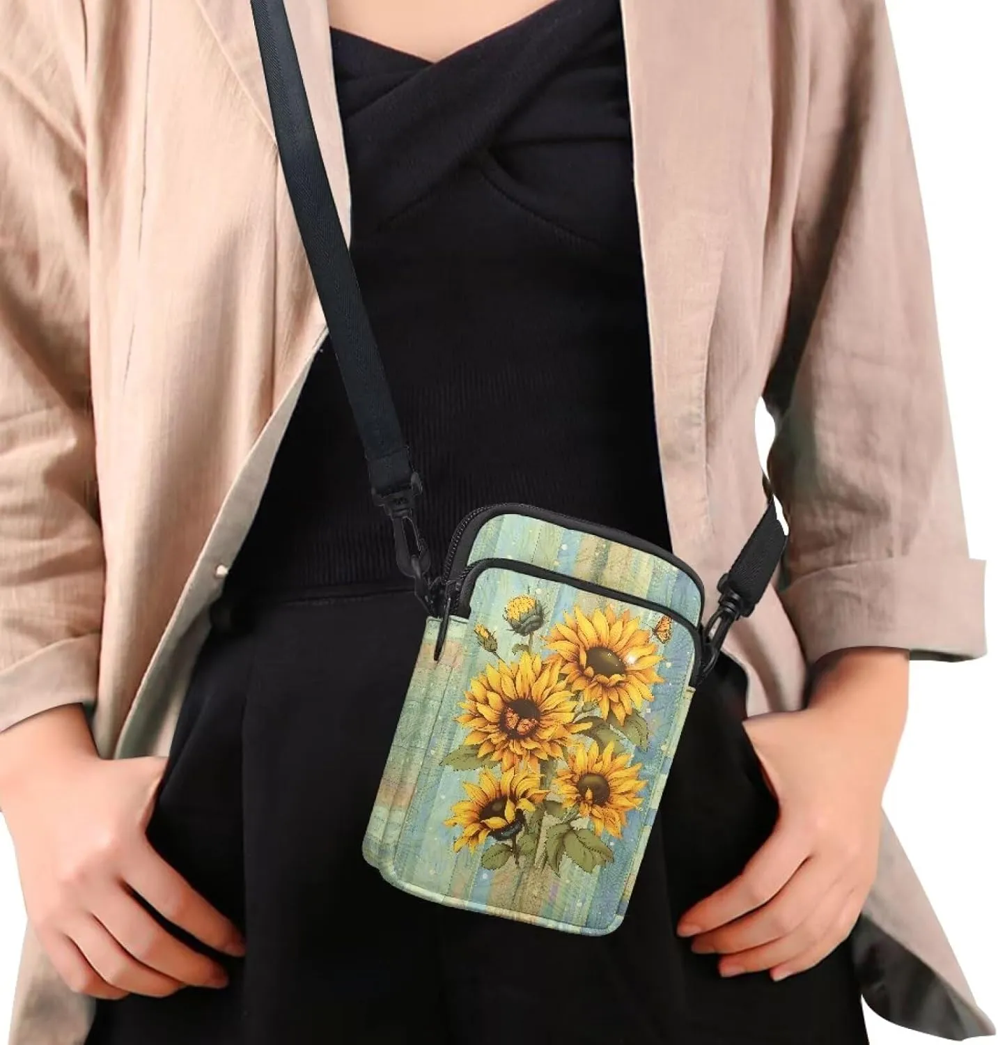 Crossbody Backpack for Women Sling Bag with Adjustable Strap Women Cross Body Chest Bag Mini Purse