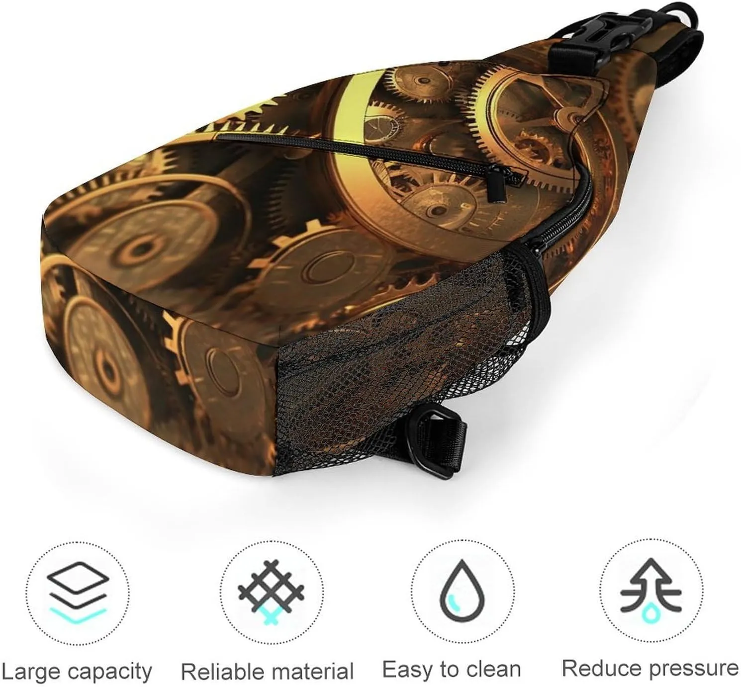 Crossbody Bag for Women Men Chest Bag Cute Little Fox Sling Bag Crossbody Shoulder Bag Sling Backpack