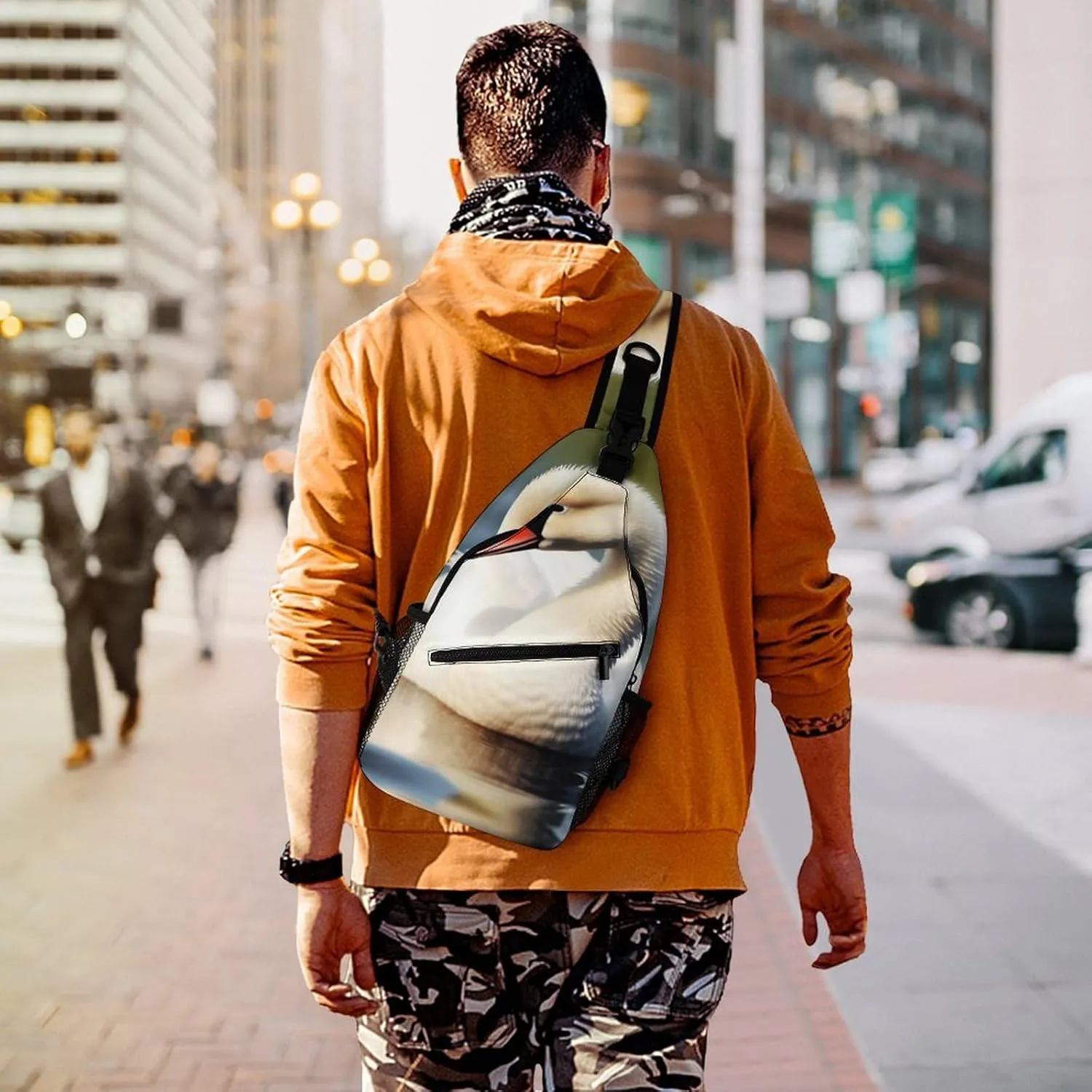 Crossbody Bag for Women Men Chest Bag Cute Sloth Sling Bag Crossbody Shoulder Bag Sling Backpack