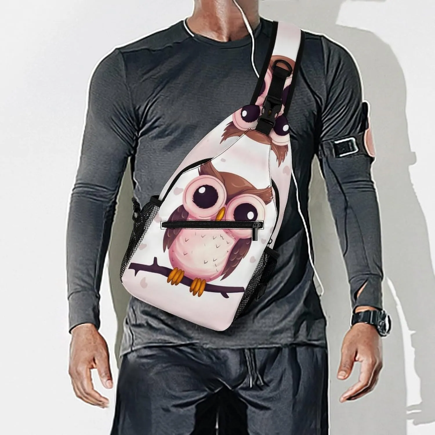 Crossbody Bag for Women Men Chest Bag Cute Sloth Sling Bag Crossbody Shoulder Bag Sling Backpack