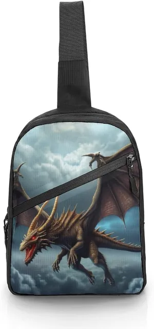 Crossbody Bag for Women Men Chest Bag Flamingo Palm Trees Leaf Sling Bag Crossbody Shoulder Bag Sling Backpack