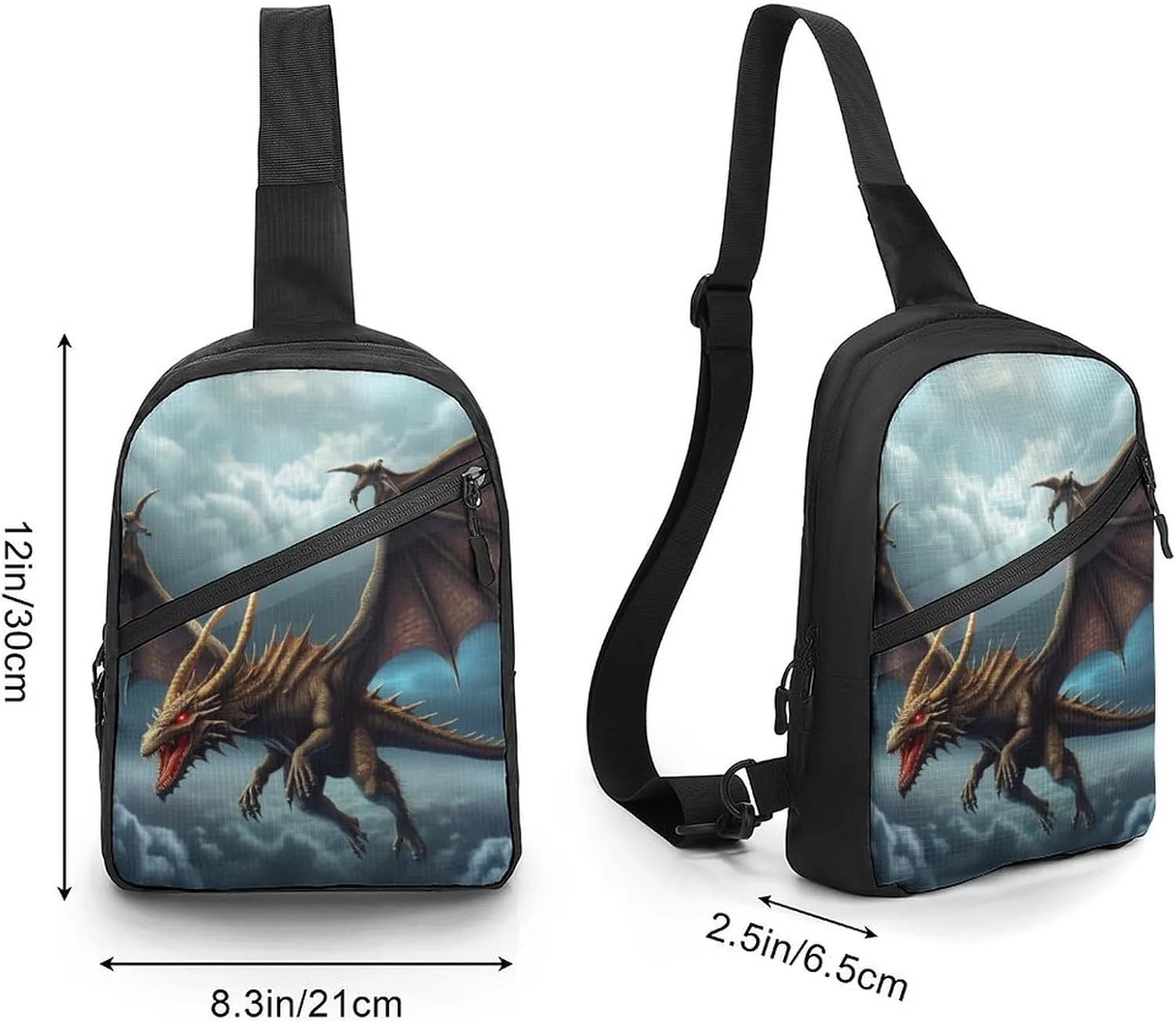 Crossbody Bag for Women Men Chest Bag Flamingo Palm Trees Leaf Sling Bag Crossbody Shoulder Bag Sling Backpack