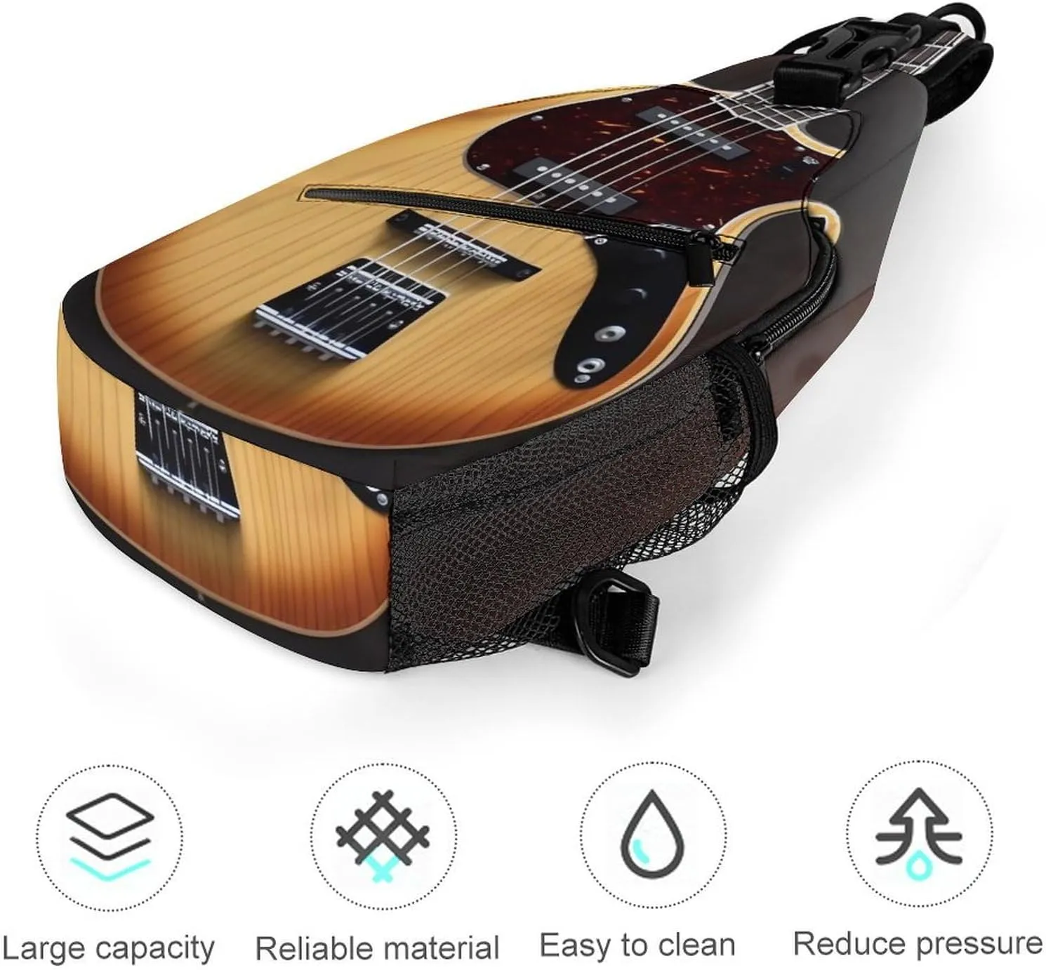 Crossbody Bag for Women Men Chest Bag Harp Seal Painting Sling Bag Crossbody Shoulder Bag Sling Backpack