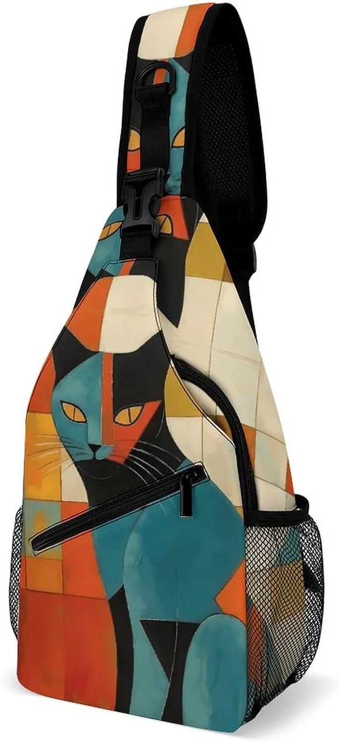 Crossbody Bag for Women Men Chest Bag Pirate Skull Sling Bag Crossbody Shoulder Bag Sling Backpack