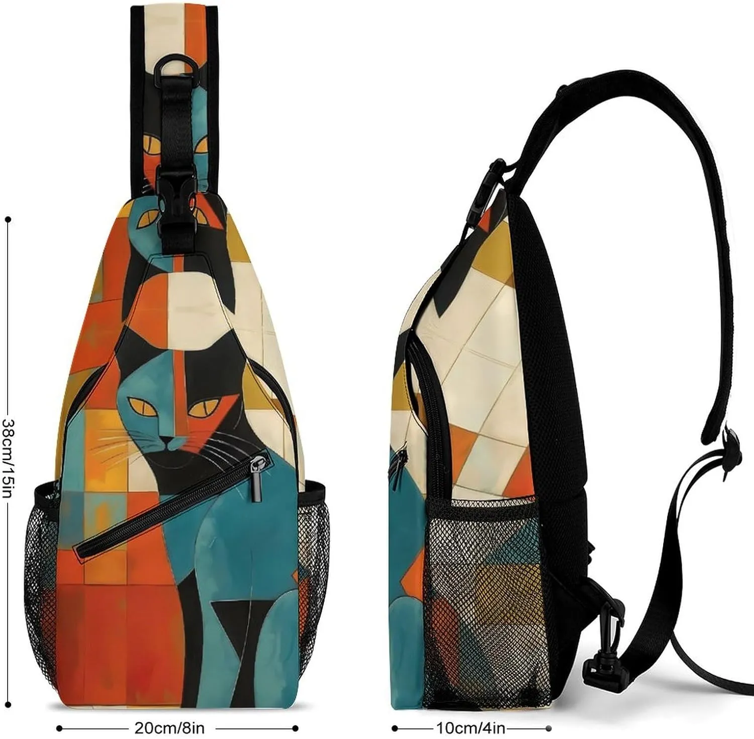 Crossbody Bag for Women Men Chest Bag Pirate Skull Sling Bag Crossbody Shoulder Bag Sling Backpack