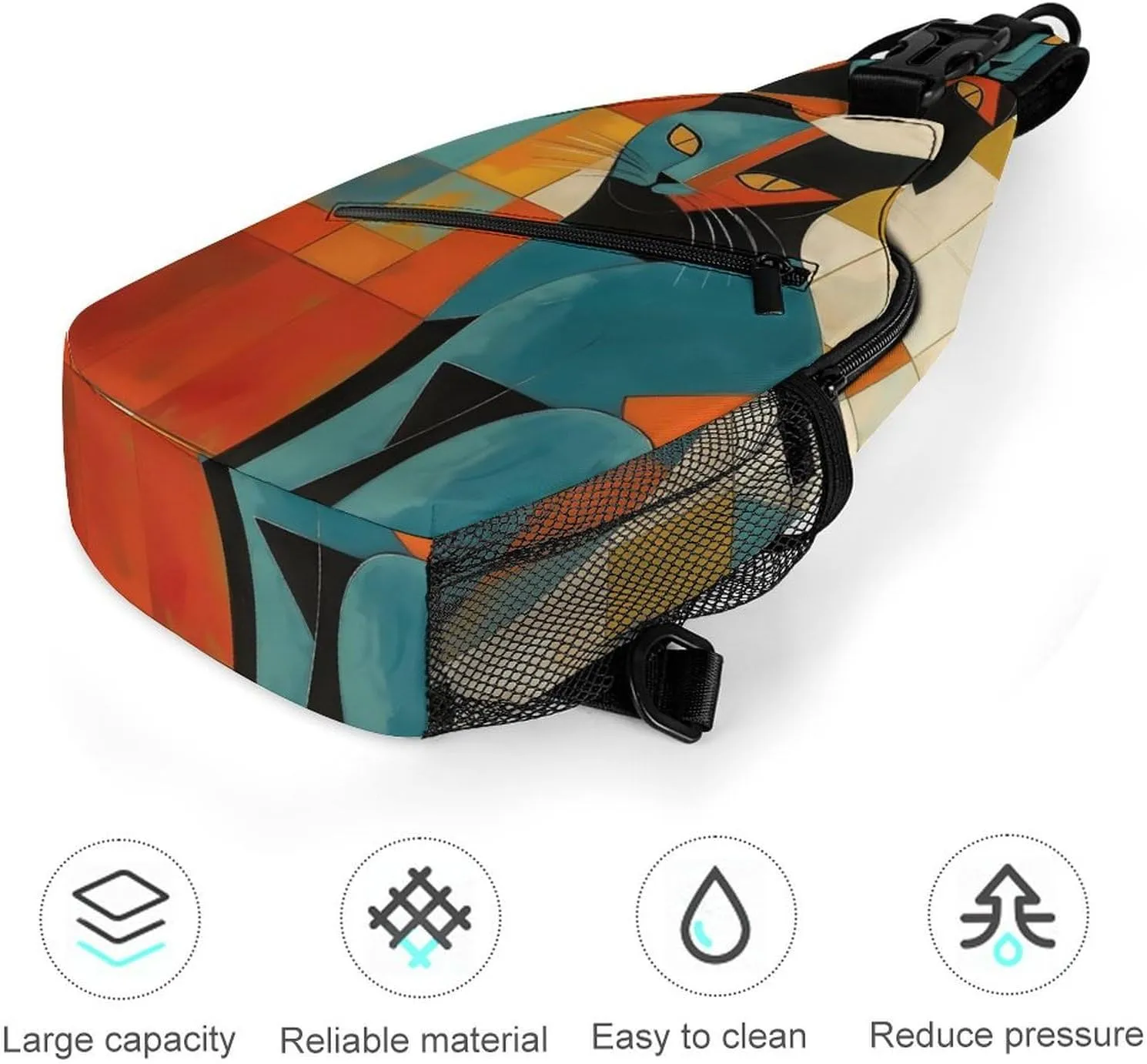Crossbody Bag for Women Men Chest Bag Pirate Skull Sling Bag Crossbody Shoulder Bag Sling Backpack