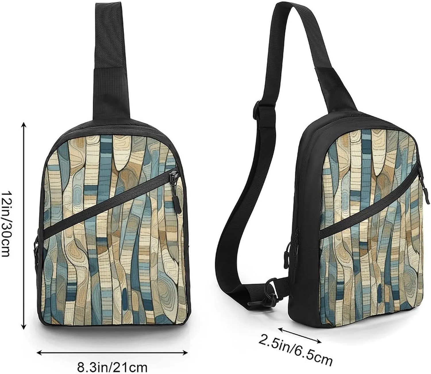 Crossbody Bag for Women Men Chest Bag Wild Deer Sling Bag Crossbody Shoulder Bag Sling Backpack