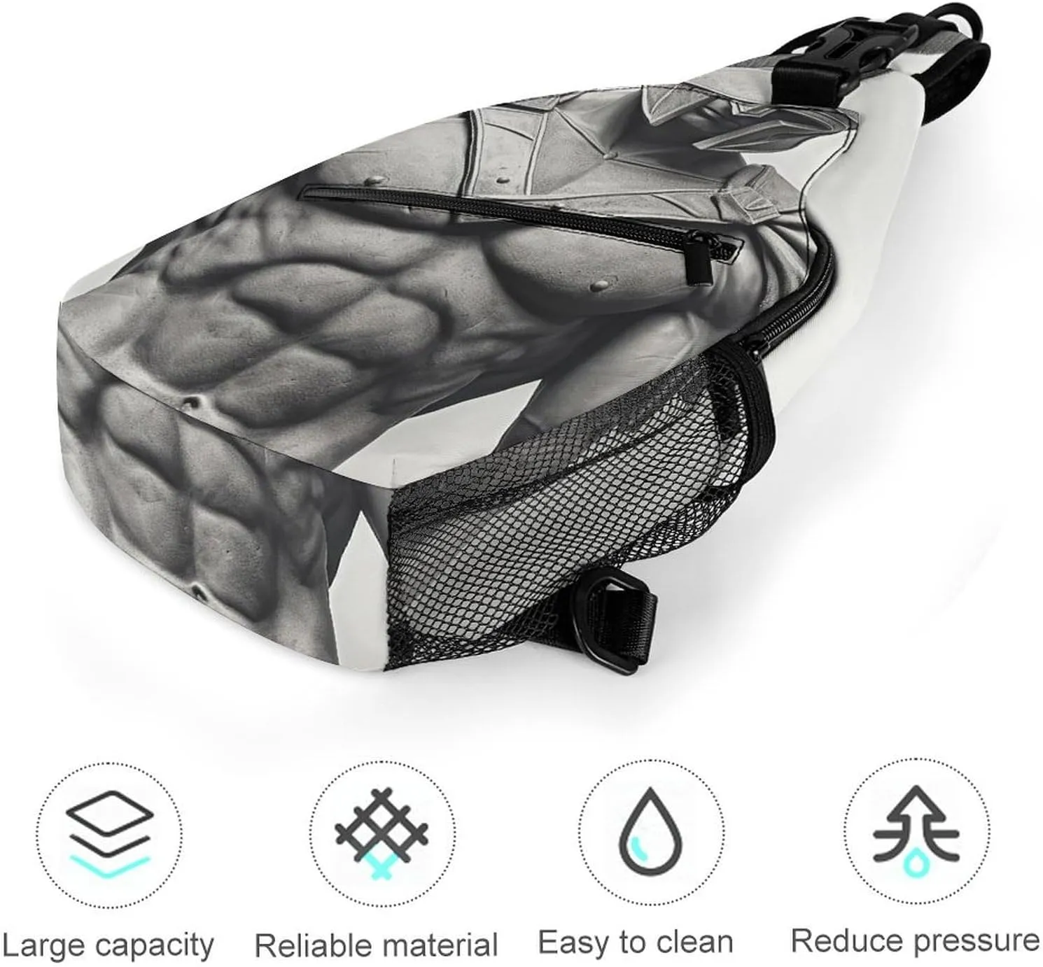 Crossbody Bag for Women Men Chest Bag Wild Elk Sling Bag Crossbody Shoulder Bag Sling Backpack