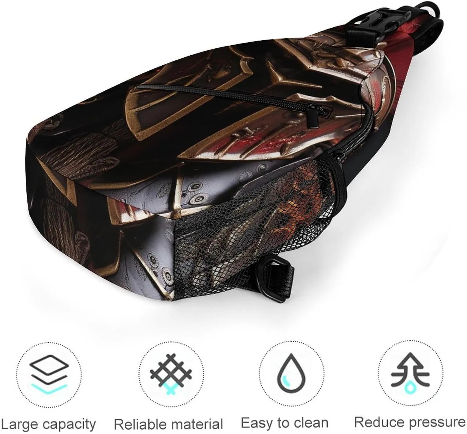 Crossbody Bag for Women Men Chest Bag Wild Elk Sling Bag Crossbody Shoulder Bag Sling Backpack
