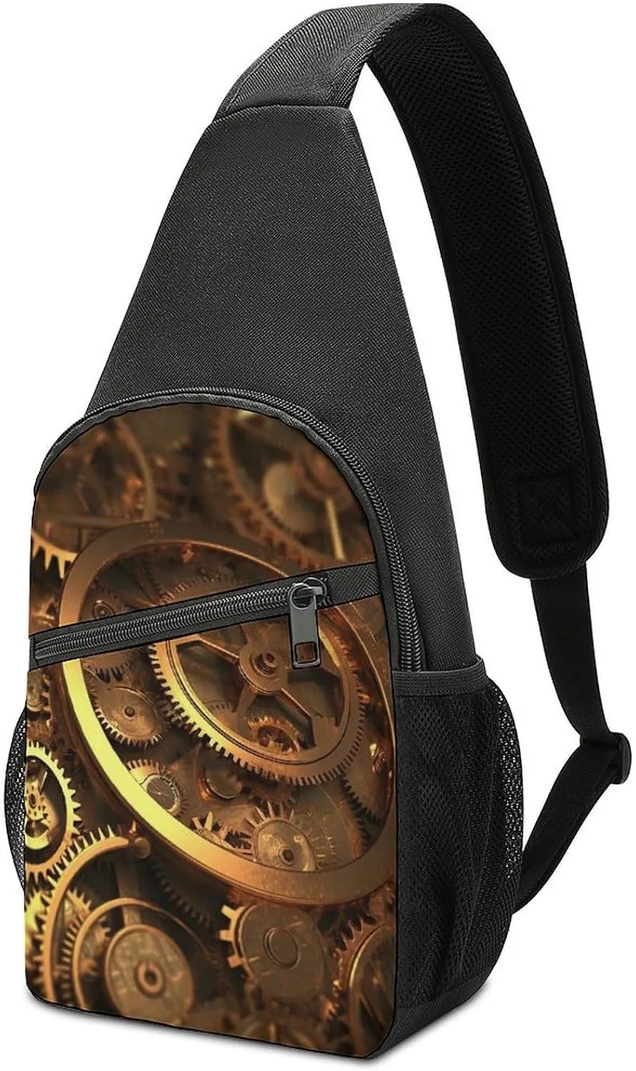 Crossbody Bag for Women Men Sling Bag Frog In A Pond Chest Bag Crossbody Adjustable Shoulder Bag