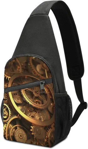 Crossbody Bag for Women Men Sling Bag Frog In A Pond Chest Bag Crossbody Adjustable Shoulder Bag