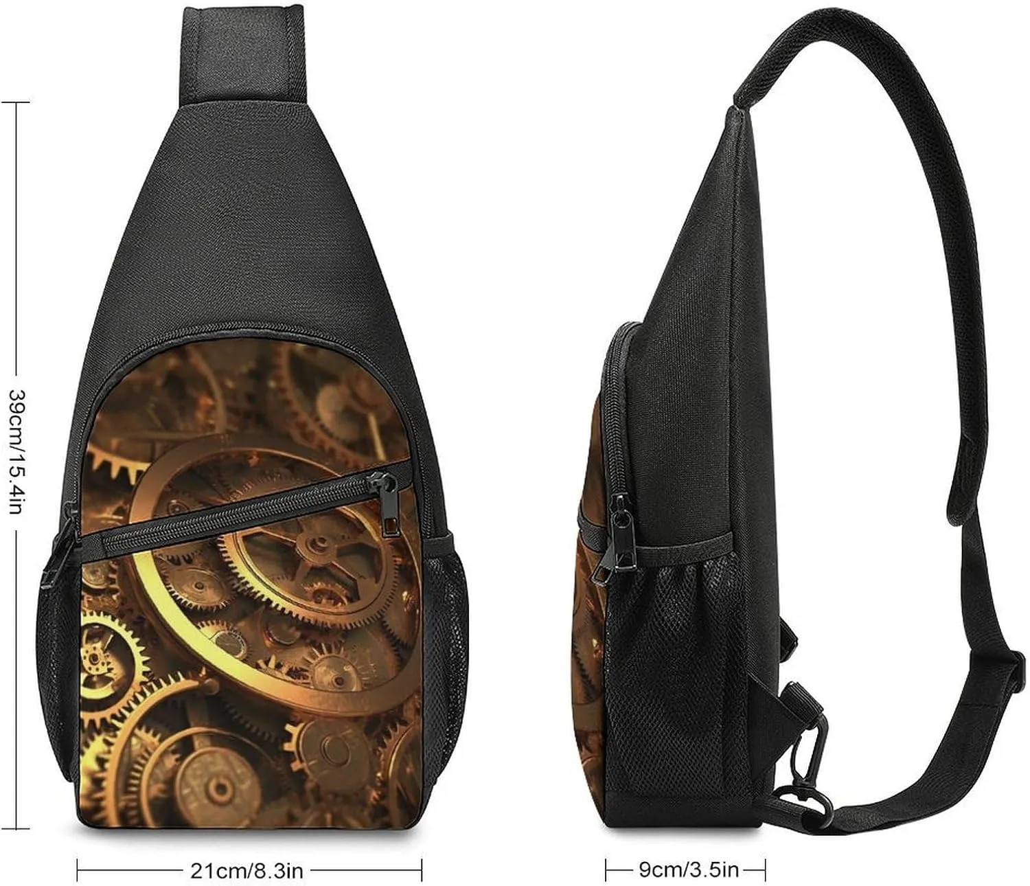 Crossbody Bag for Women Men Sling Bag Frog In A Pond Chest Bag Crossbody Adjustable Shoulder Bag
