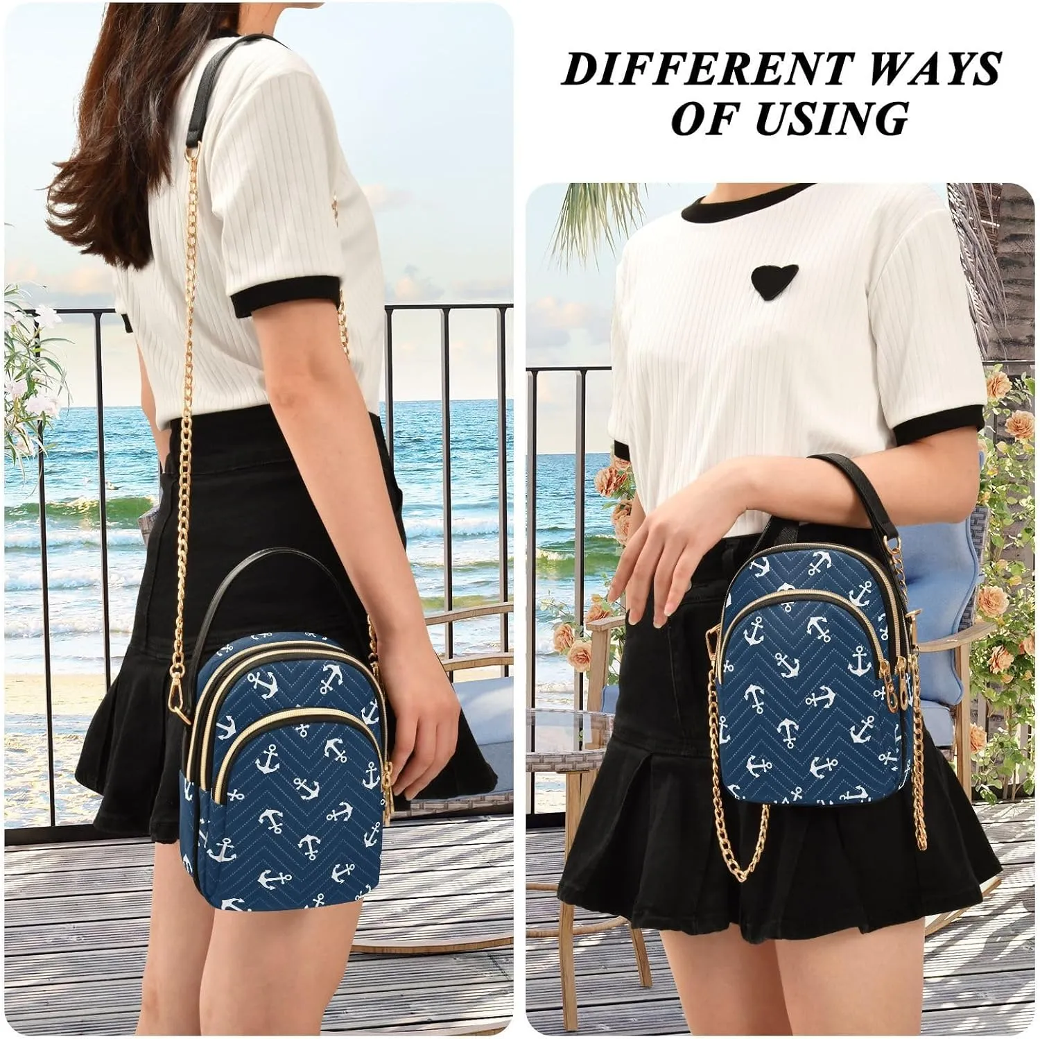 Crossbody Bags for Women Hand Bag Small Sling Shoulder Travel Bag Phone Purse with Strap