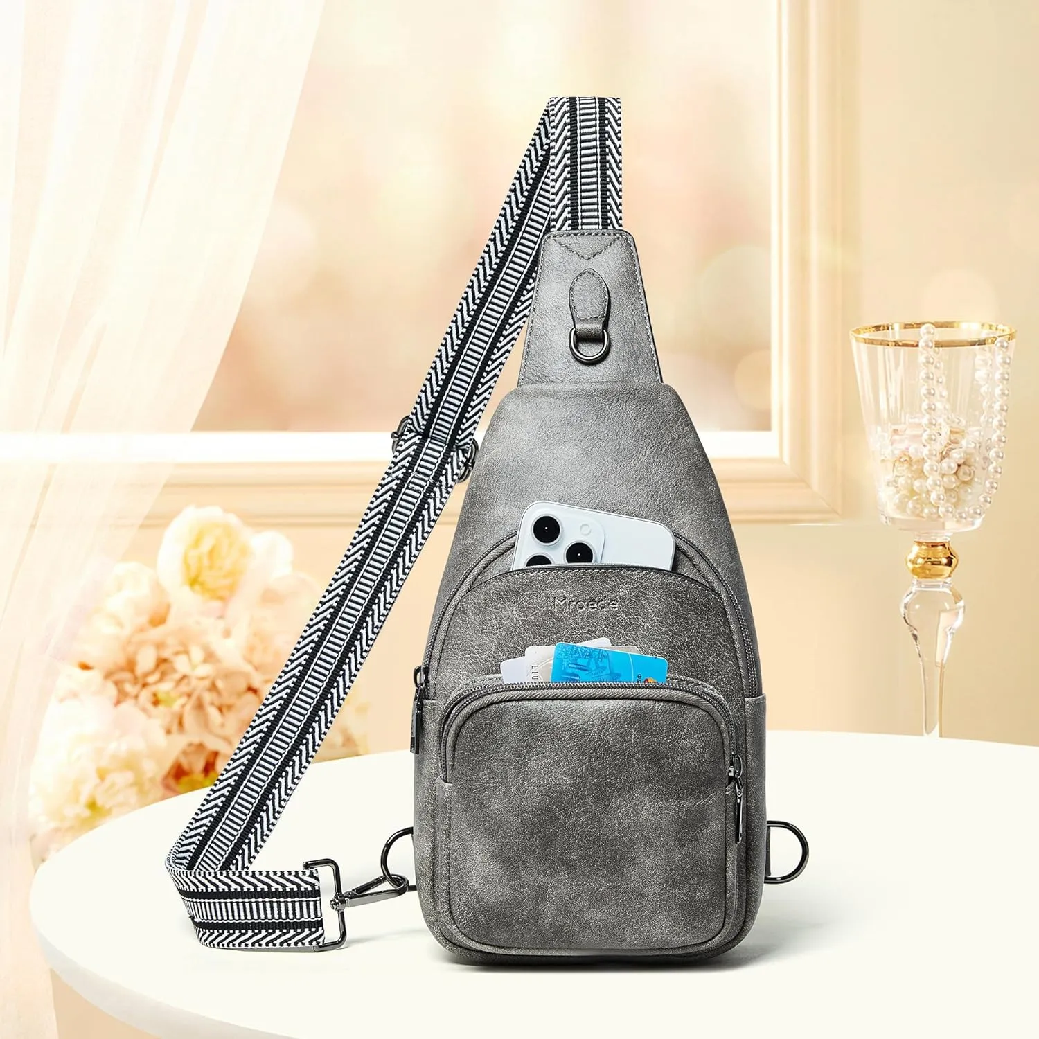 Crossbody Bags for Women Sling Bag Fanny Pack Casual Daypacks Small Backpack Chest Travel Purse Anti Theft