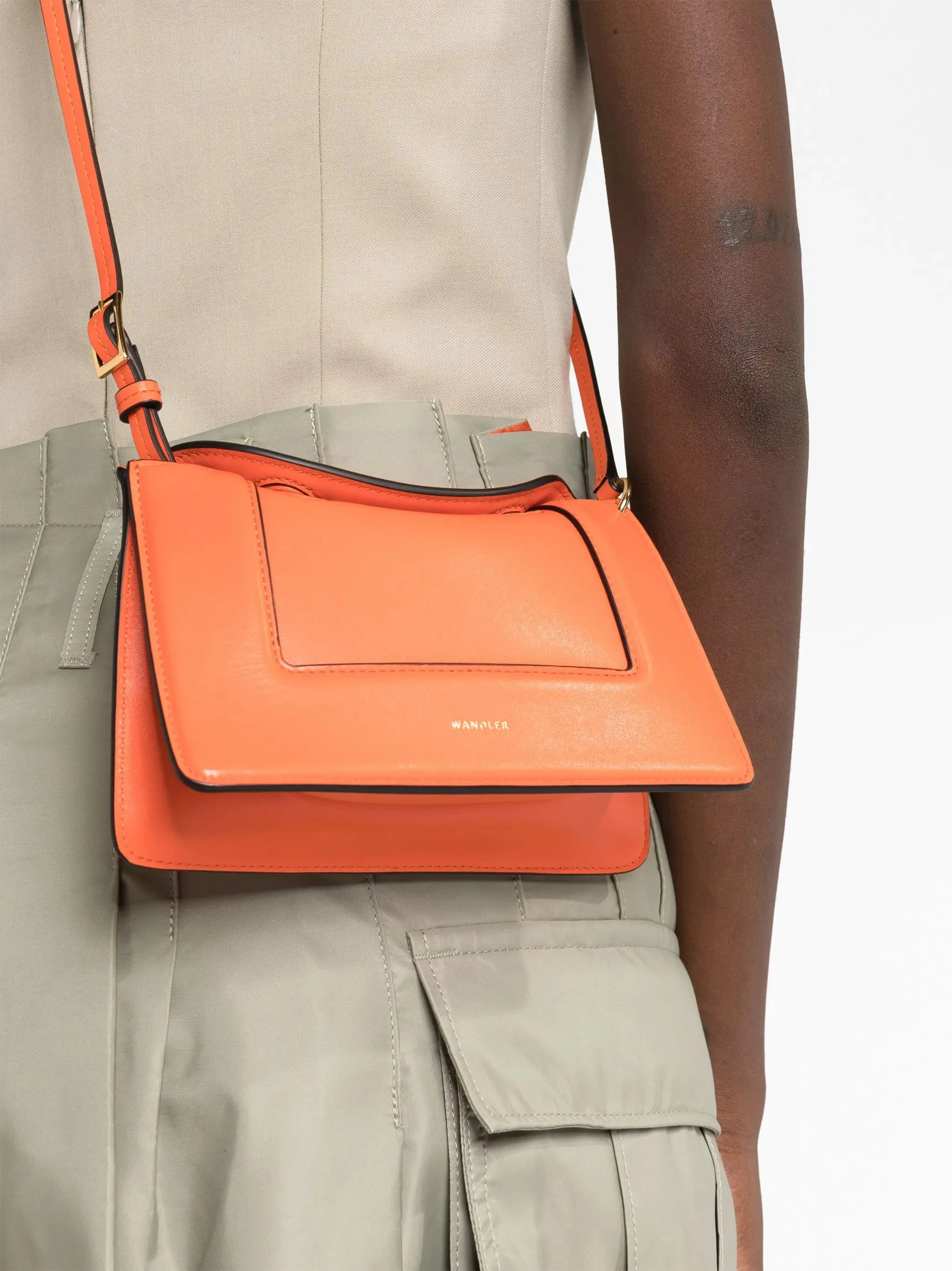 crossbody On-demand assistance bag Personalized assistance leather micro Penelope