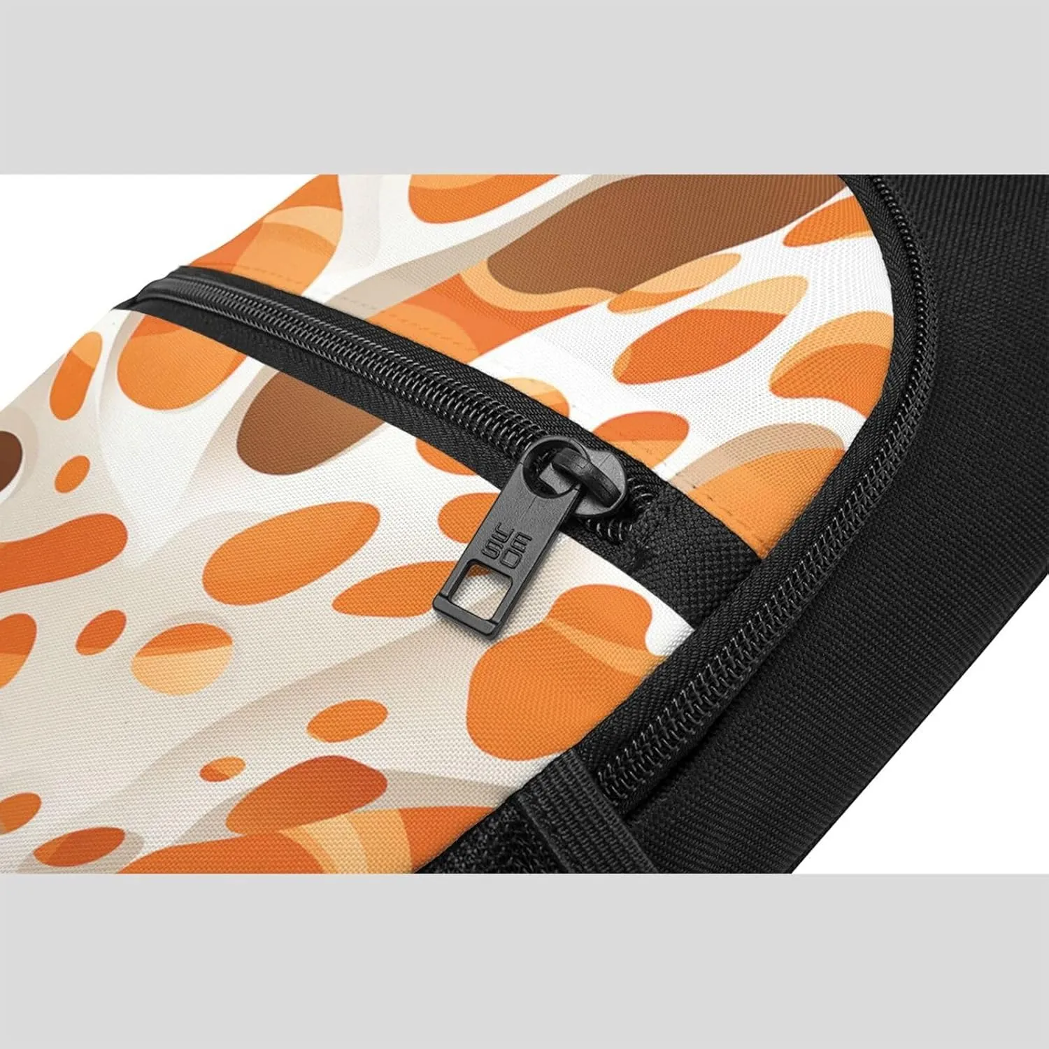 Crossbody Sling Backpack Sling Bag for Men Women Cross Chest Bag Shoulder Bag Brown and White Spots Travel Hiking Daypack