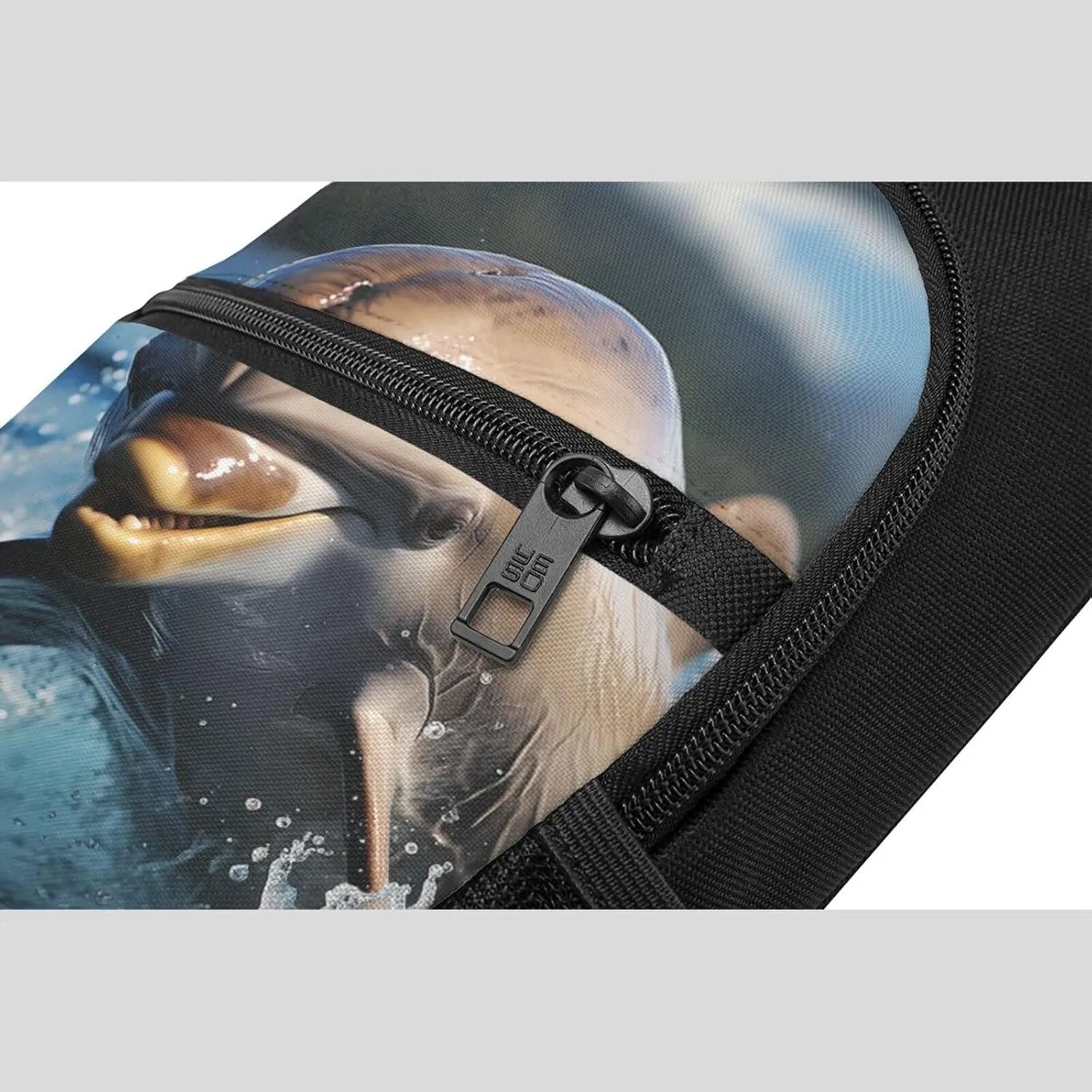 Crossbody Sling Backpack Sling Bag for Men Women Cross Chest Bag Shoulder Bag Dolphin Jumping out of Water Travel Hiking Daypack