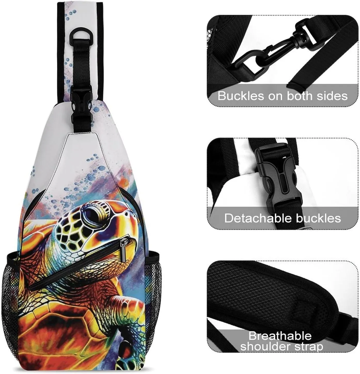 Crossbody Sling Bag Ancient Egyptians Backpack Sling Bag Travel Hiking Chest Bag Shoulder Bag Daypack