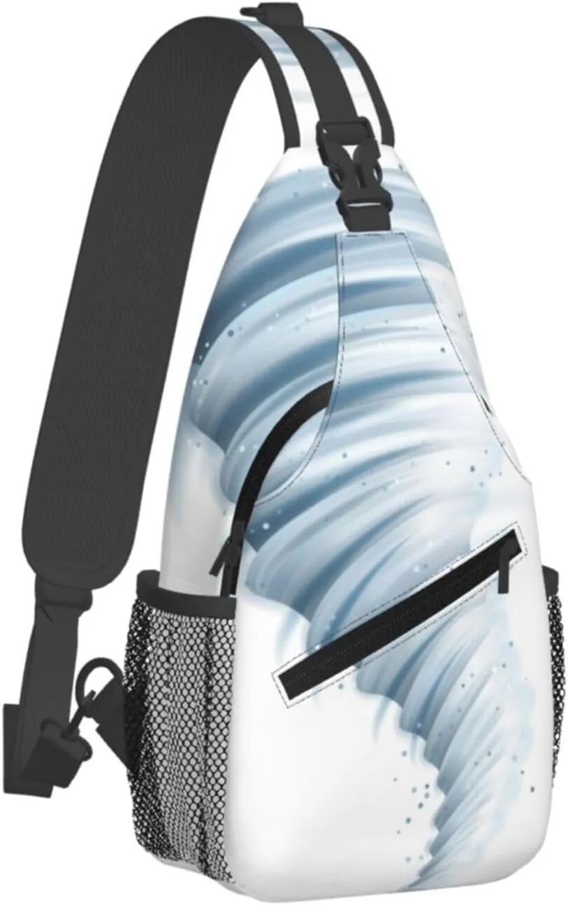 Crossbody Sling Bag for Men Women, Tornado Sling Backpack Shoulder Chest Bag, Anti Theft Travel Hiking Daypacks
