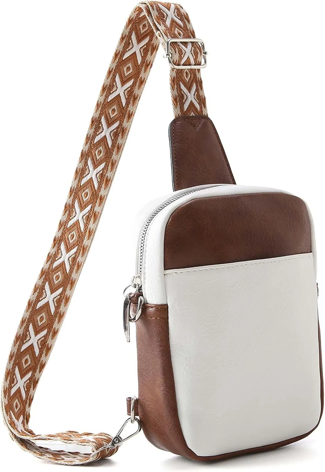 Crossbody Sling Bag for Women Man Anti Theft Vegan Leather Bag Anti Pickpocket Zipper Clip RFID Blocking Chest Bags…