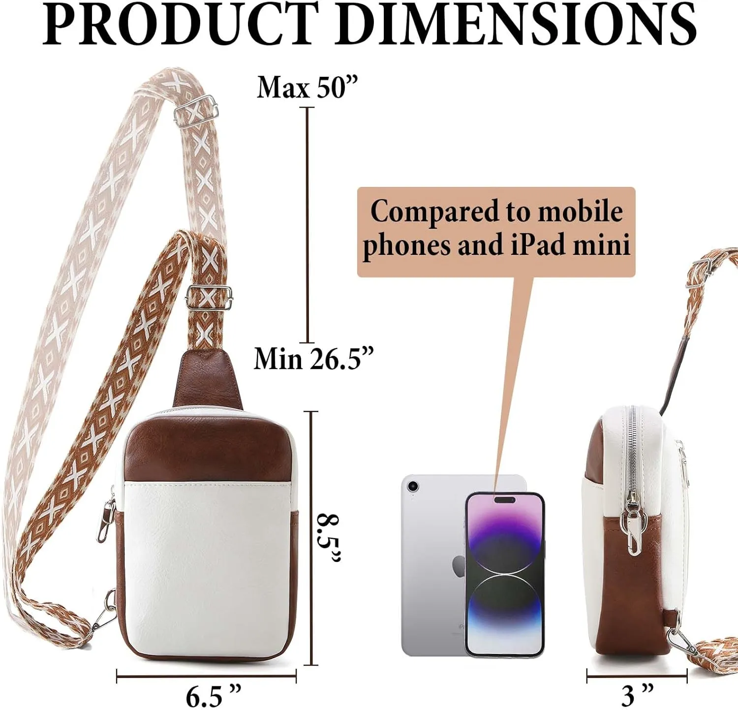 Crossbody Sling Bag for Women Man Anti Theft Vegan Leather Bag Anti Pickpocket Zipper Clip RFID Blocking Chest Bags…