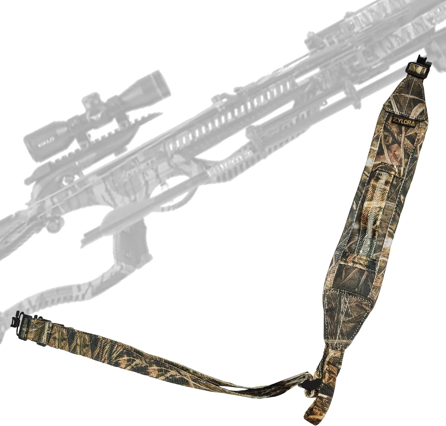 Crossbow Sling with Non-Slip Sholder Pad, Two Points Crossbow Sling with Quick-Grab Handle and Thumb Hole, Corssbow Accessaries for Hunting and Shooting