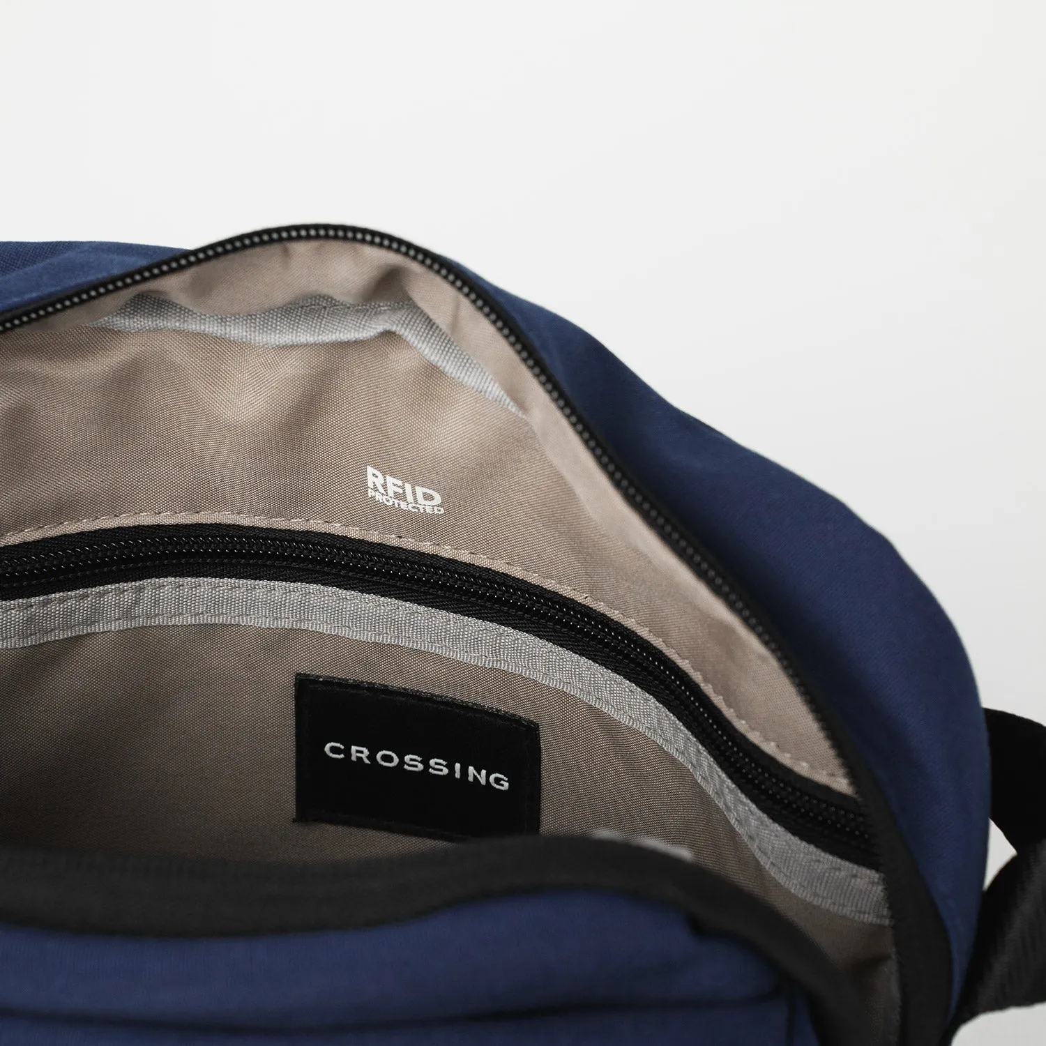 Crossing Jet Set Anti-Theft Multi-Sling with RFID - Navy