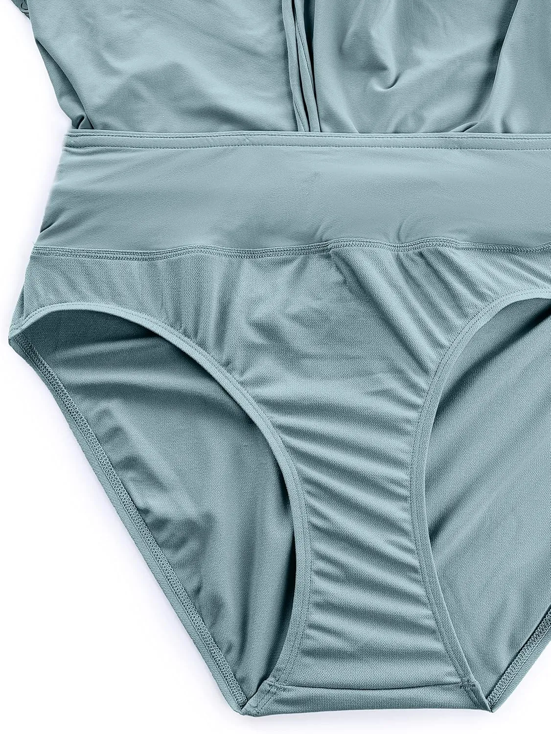 CRZ YOGA Womens Swim Board Shorts 4'' - High Waisted Side Split Bathing Swimwear Bottoms with Mesh Liner Zipper Pocket