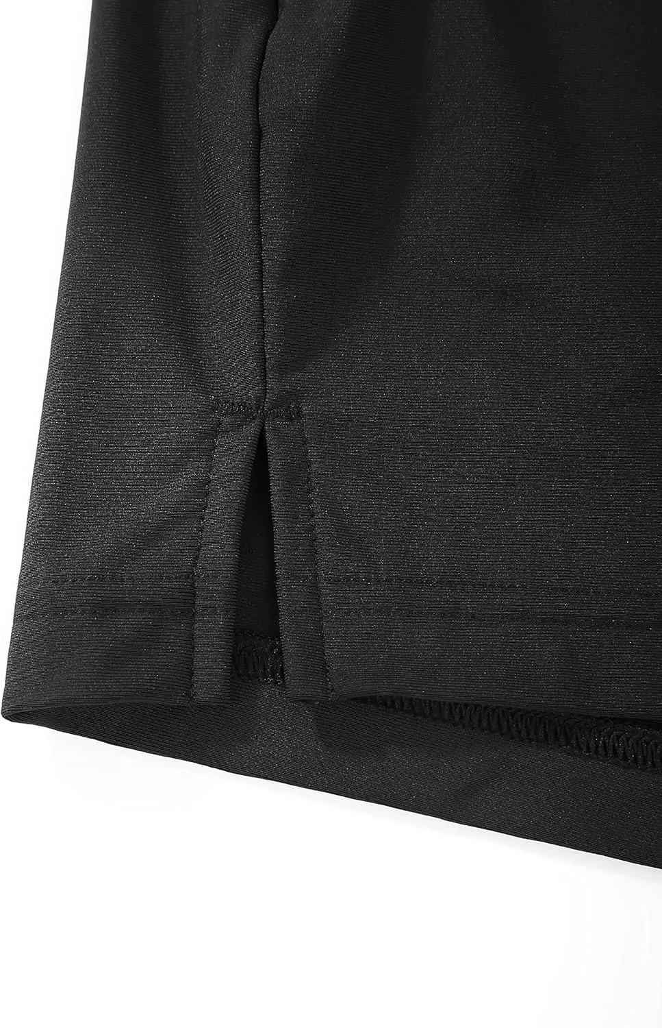 CRZ YOGA Womens Swim Board Shorts 4'' - High Waisted Side Split Bathing Swimwear Bottoms with Mesh Liner Zipper Pocket