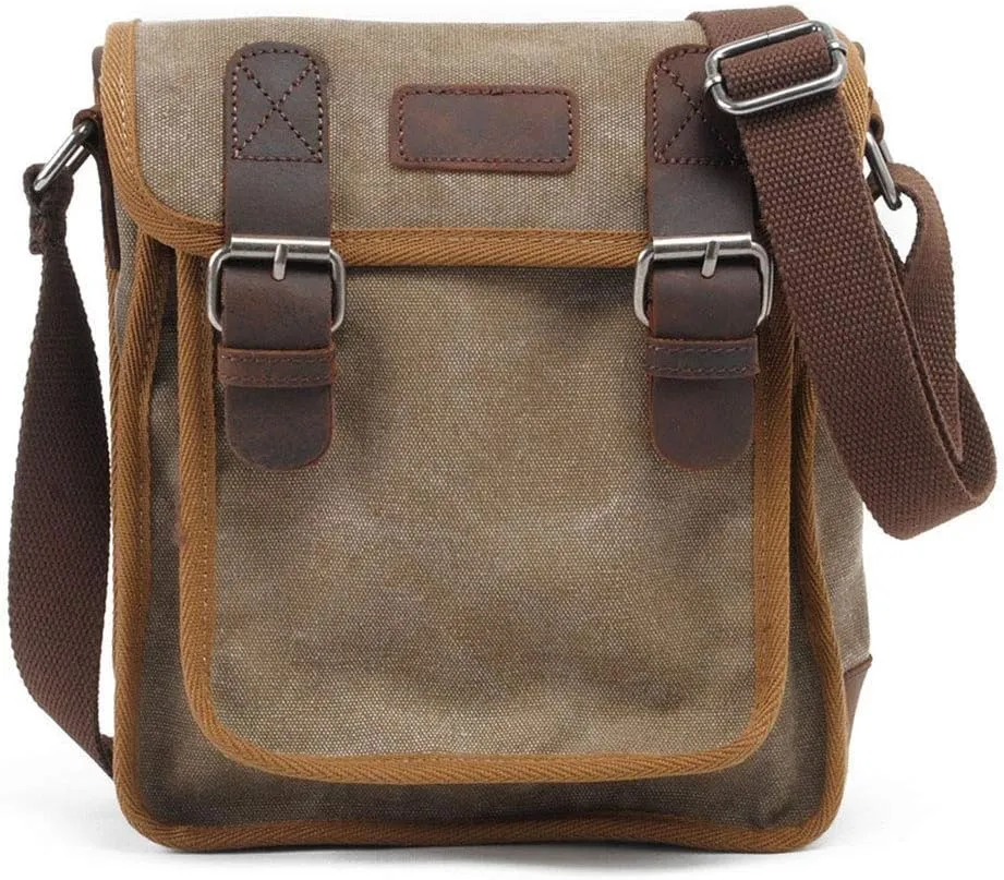 CSCDD Green Business Phone Bag, Mini Business Briefcase, Waterproof Large Capacity Canvas Bag, Burglarproof Wallet