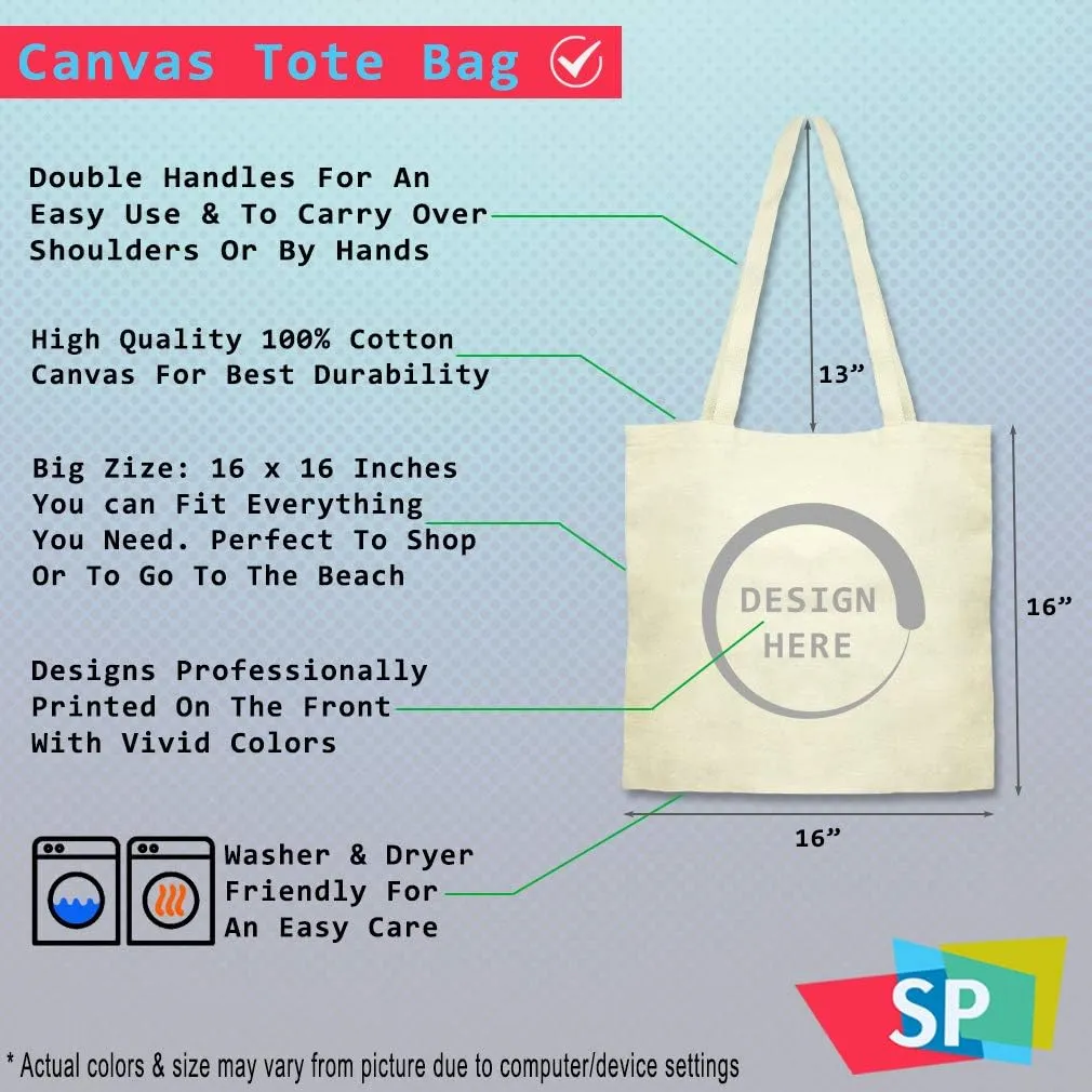 Custom Canvas Tote Shopping Bag Grammy's Rules Grandmother Family & Friends Reusable Beach for Women