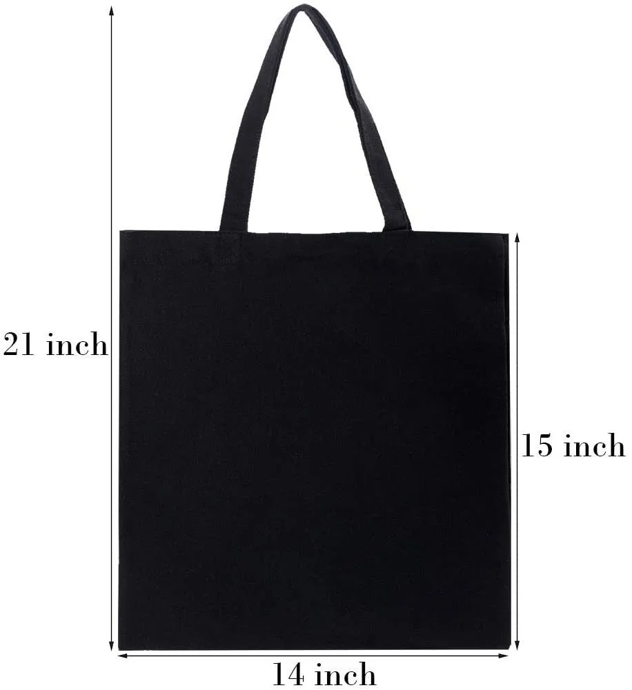 Custom Cotton Tote Bag,Black totes,Shopping Shoulder Bags,Custom CanvasTotes,Bulk totes,Wholesale totes,Plastic Free,Reusable bags