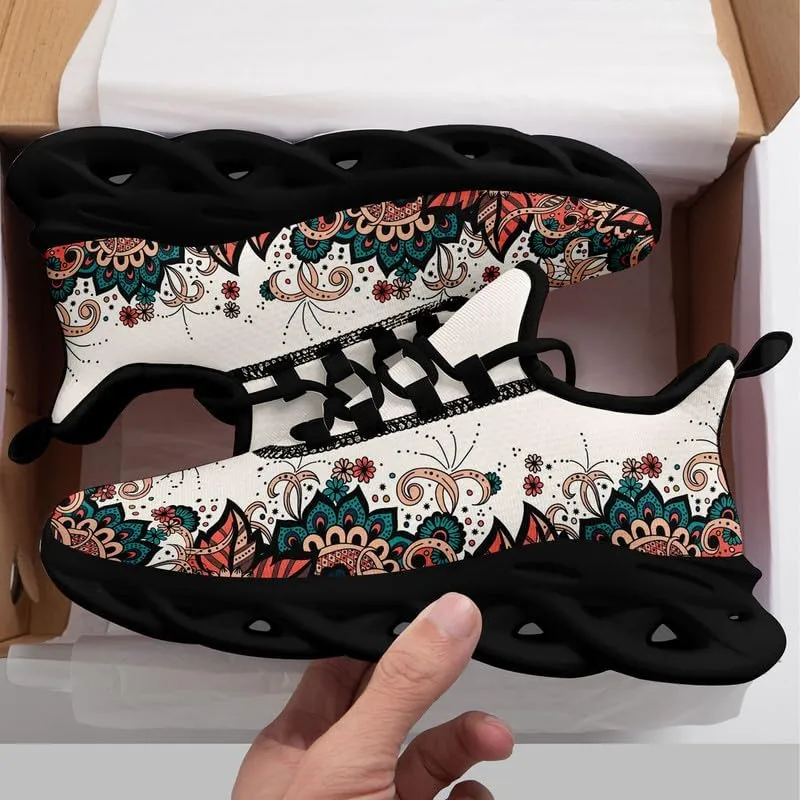 Custom Tribal Print Trainers - Breathable Lightweight Shoes for Men and Women - Personalised Walking and Running Sneakers
