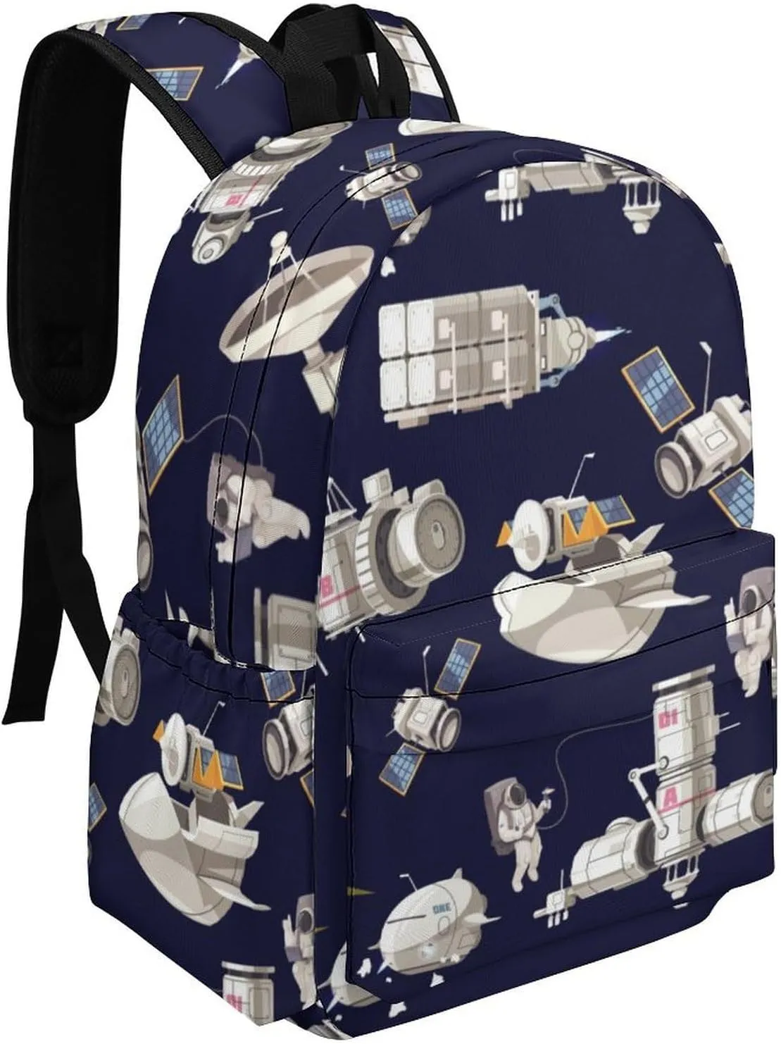 Cute Astronaut Spacecraft Casual Travel Backpack Lightweight with Multi Compartment Laptop Bagpack for Women Men Hiking Business Work