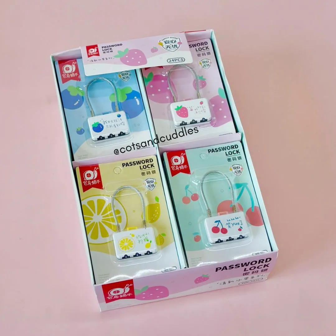 Cute Design Wire Hoop Mini Password Lock