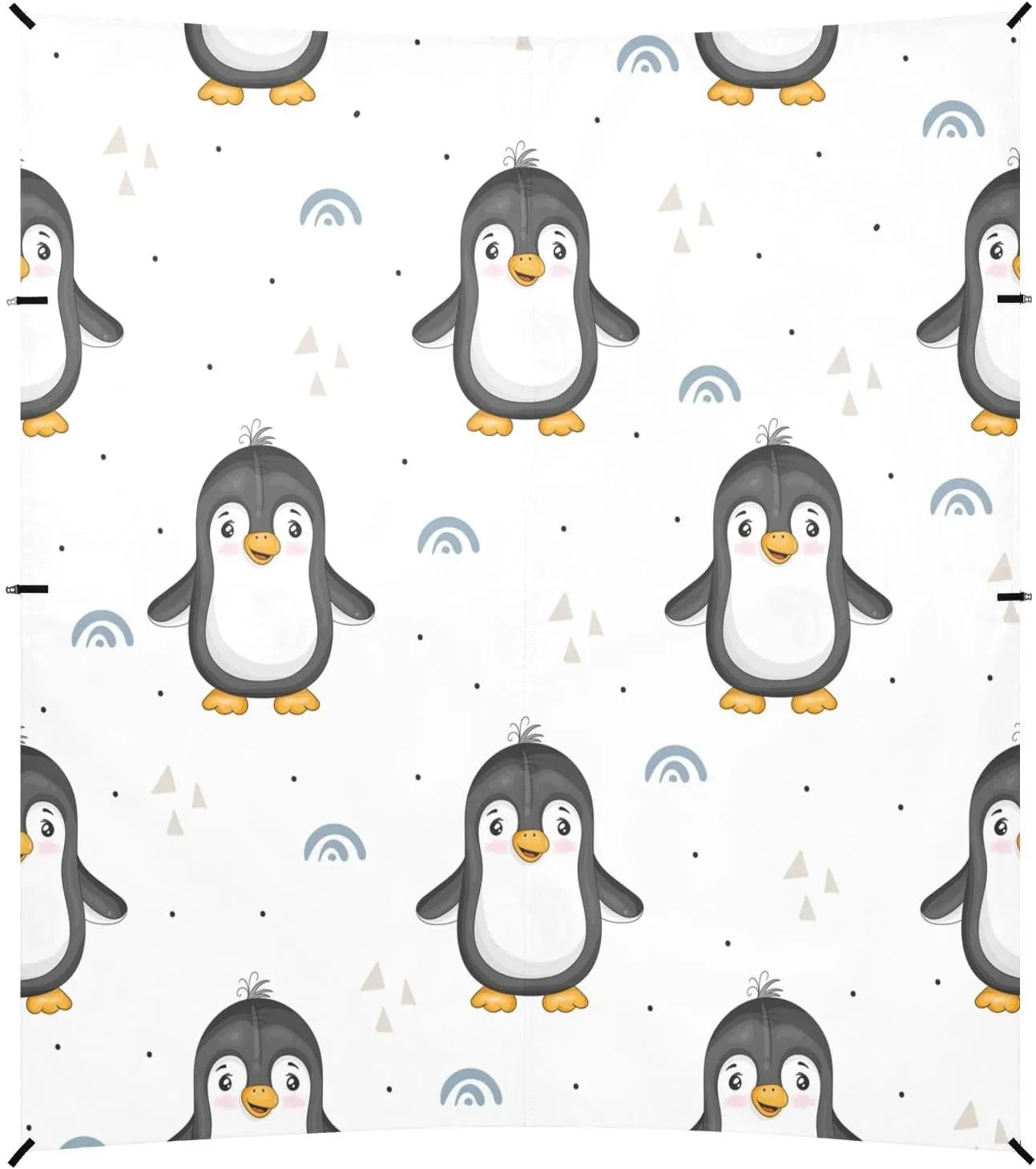 Cute Penguin Beach Tent Camping Sun Shelters Portable Outdoor Canopy Sun Shade for Camping Trips Fishing Backyard Fun or Picnics Easy Setup with Carrying Bag