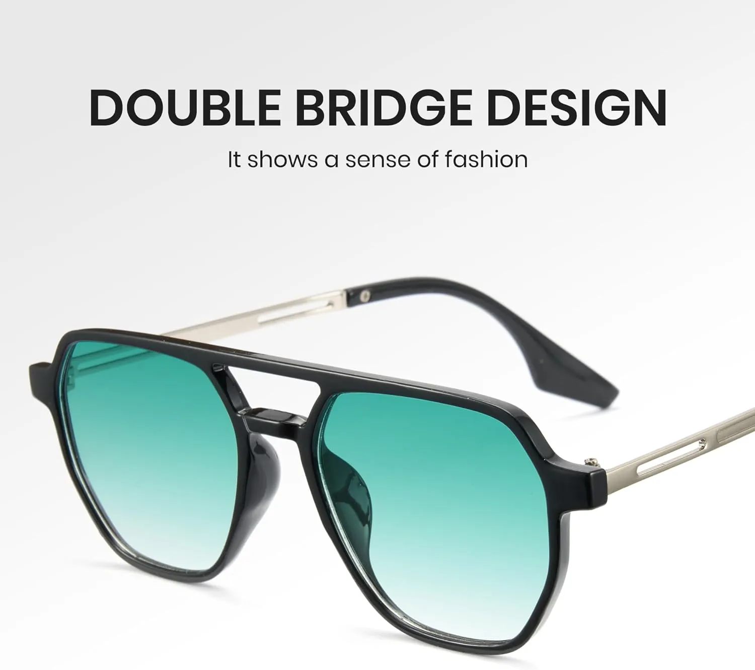 Cyxus Aviator Sunglasses for Women Trendy Shades UV Protection for Beach Music Festivals Shopping 1195
