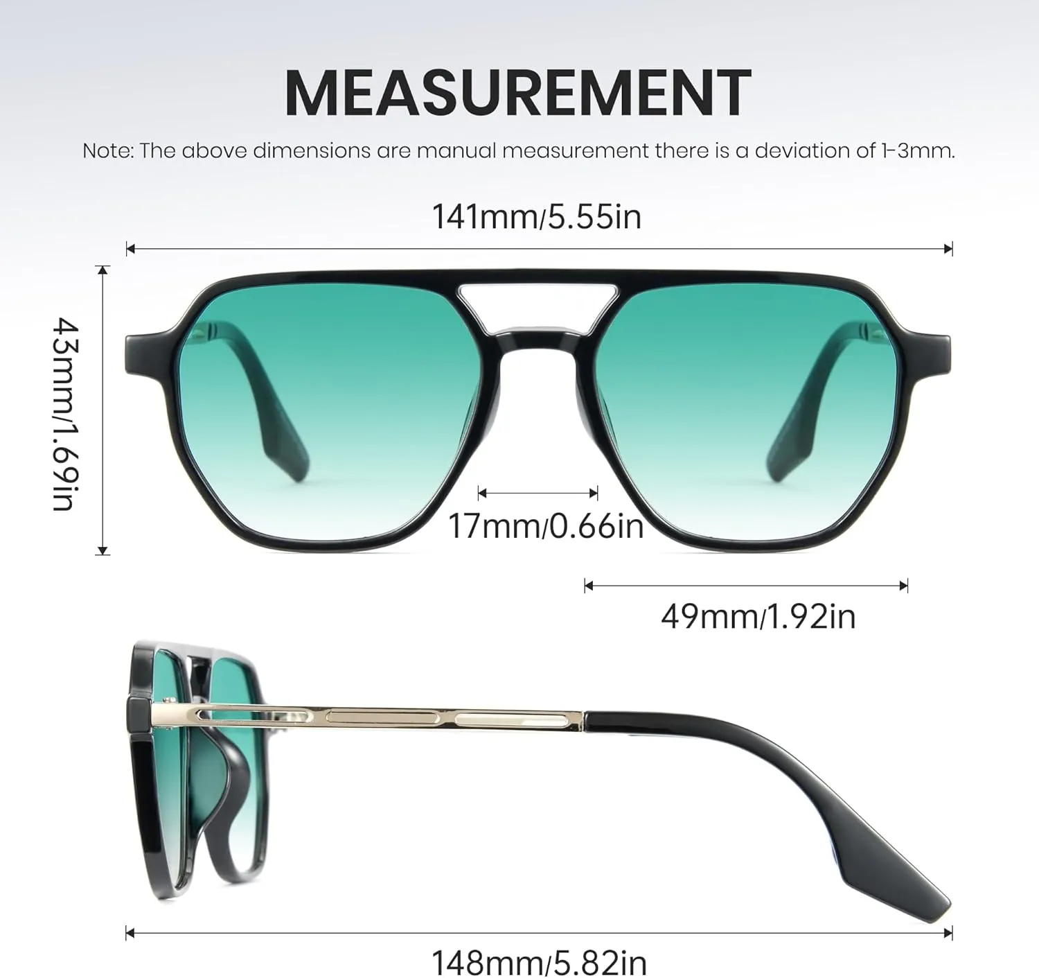 Cyxus Aviator Sunglasses for Women Trendy Shades UV Protection for Beach Music Festivals Shopping 1195