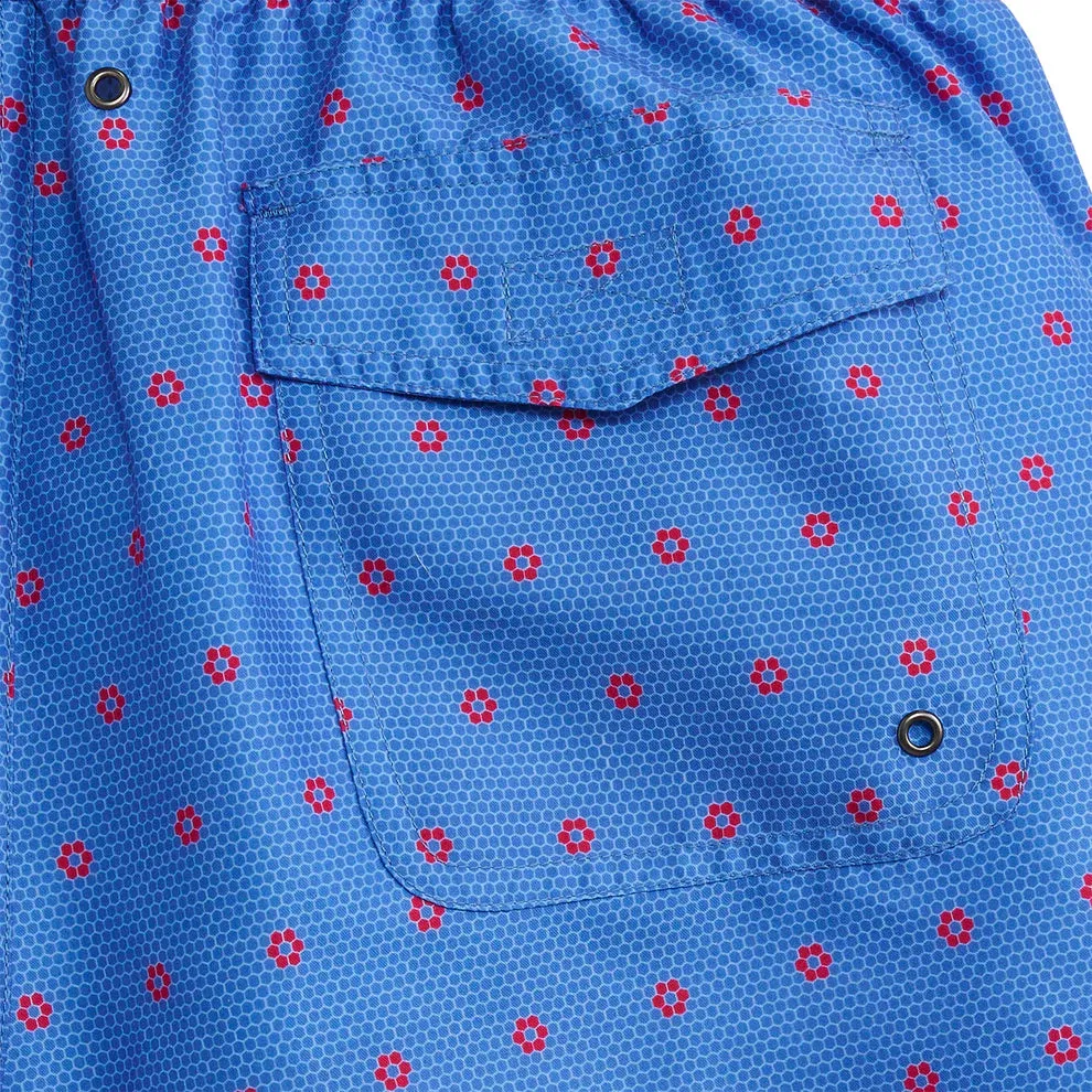 Daisy Tile Swim Trunks