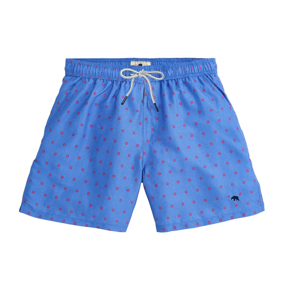 Daisy Tile Swim Trunks