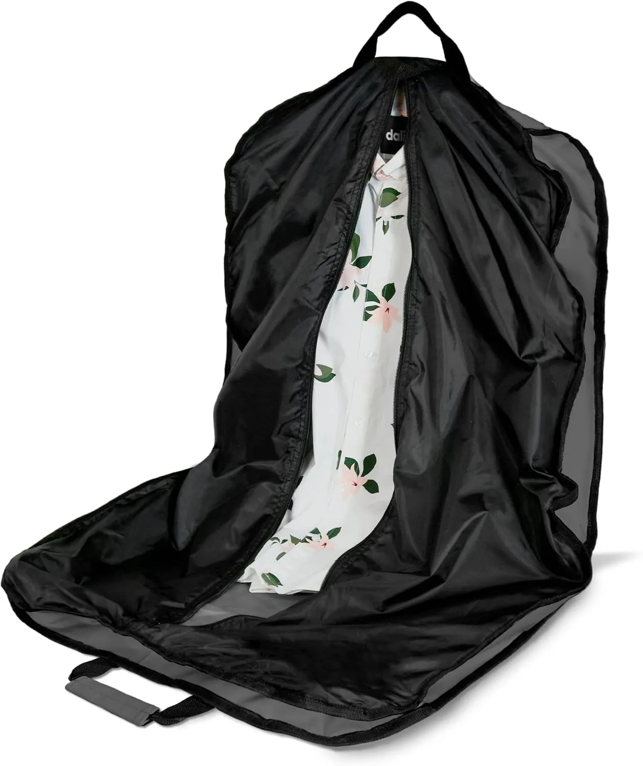 DALIX 39" Grey Business Garment Bag Pockets for Suits Dresses Clothing Foldable
